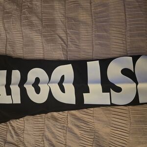 Womens Nike Black and White 'Just Do It' Leggings